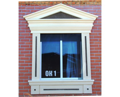 Декор для фасада из пенопласта "Окно №1" (комплект)