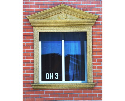 Декор для фасада из пенопласта "Окно №3" (комплект)