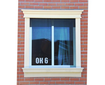 Декор для фасада из пенопласта "Окно №6" (комплект)