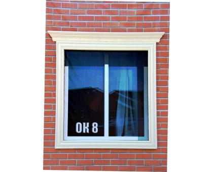 Декор для фасада из пенопласта "Окно №8" ( комплект)