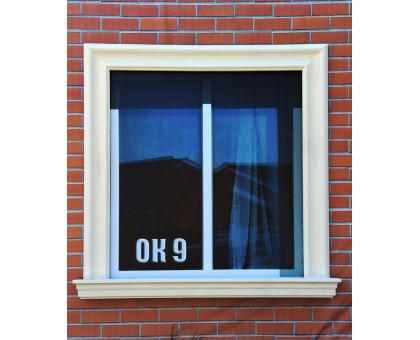 Декор для фасада из пенопласта "Окно №9" (комплект)